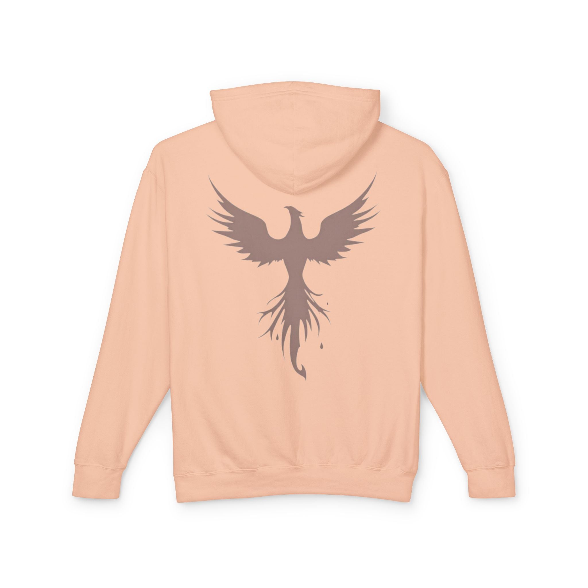 Phoenix Graphic Hoodie — Minimal Rising Phoenix Back Print