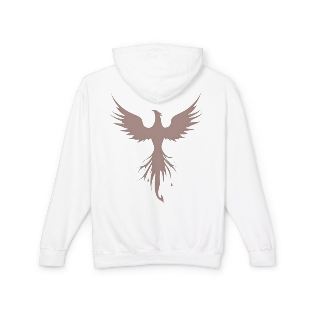 Phoenix Graphic Hoodie — Minimal Rising Phoenix Back Print