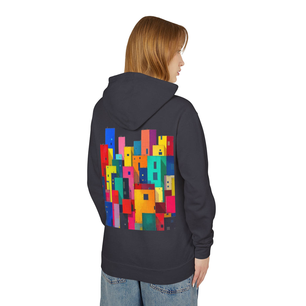 Awareness Block Design Hoodie — Lightweight Hooded Sweatshirt for Causes