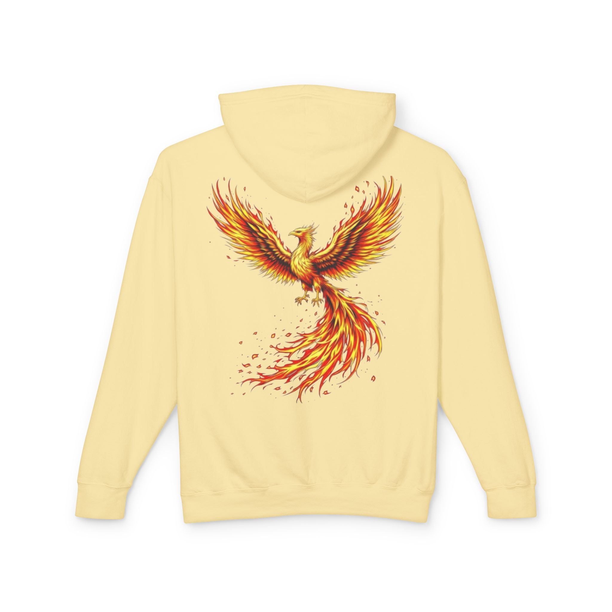 Phoenix Survivor Hoodie — Red Fiery Phoenix Design
