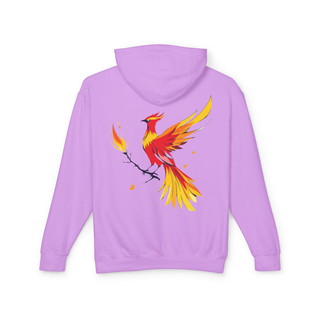 Phoenix Hoodie — Fiery Mythical Bird Lightweight Hooded Sweatshirt