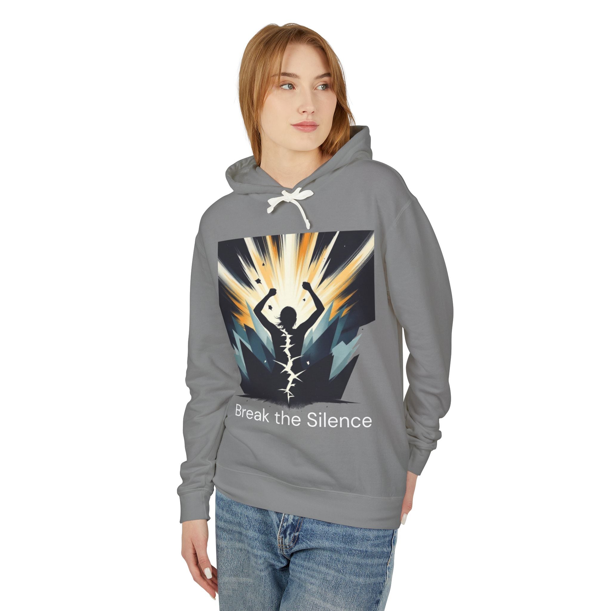 Break the Silence Hoodie — Motivational Mental Health Awareness Sweatshirt