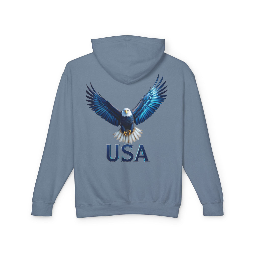 USA Metallic Eagle Hooded Sweatshirt — US Armed Forces Tribute