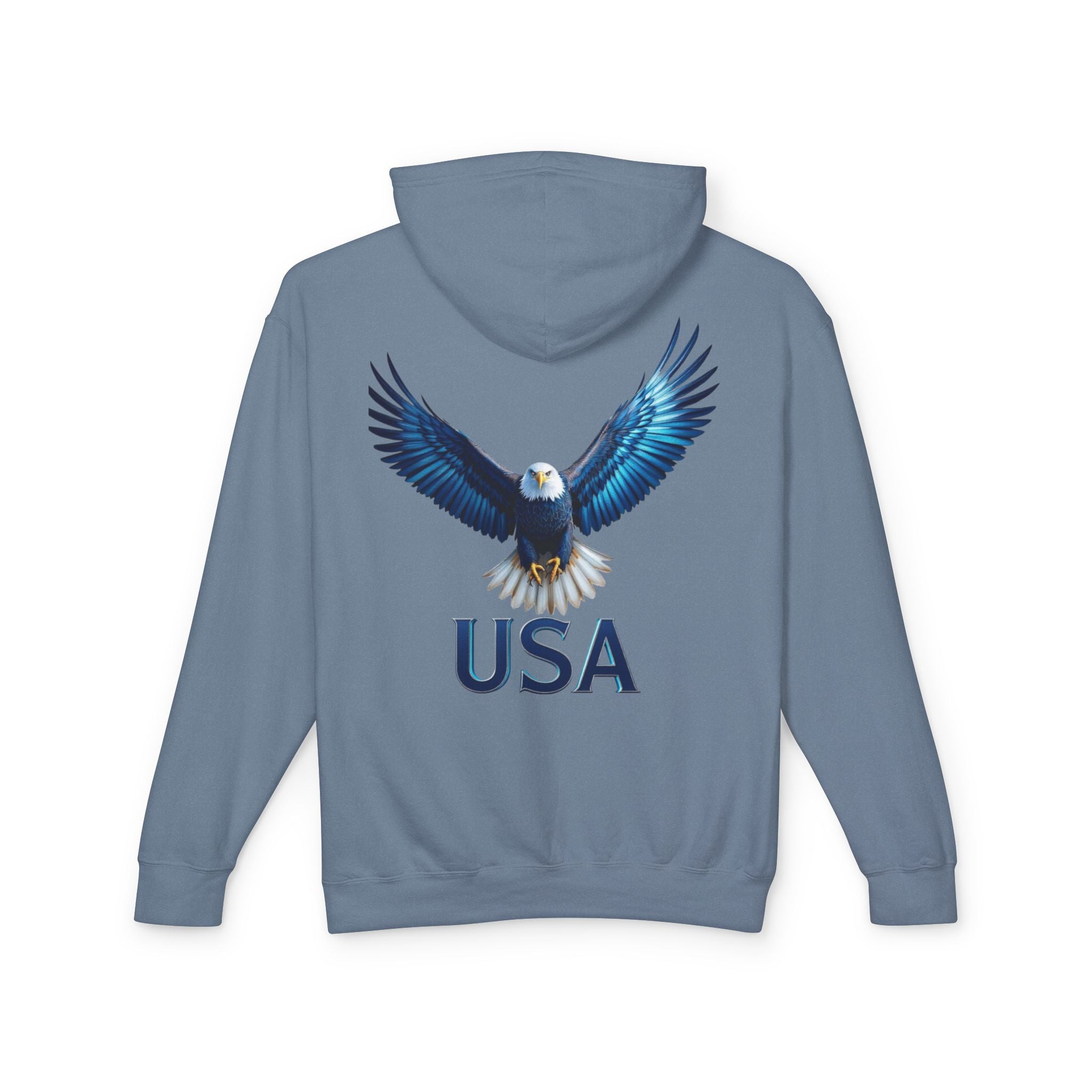 USA Metallic Eagle Hooded Sweatshirt — US Armed Forces Tribute