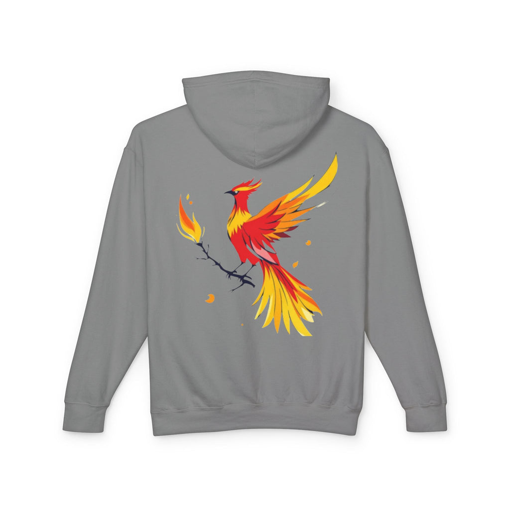 Phoenix Hoodie — Fiery Mythical Bird Lightweight Hooded Sweatshirt