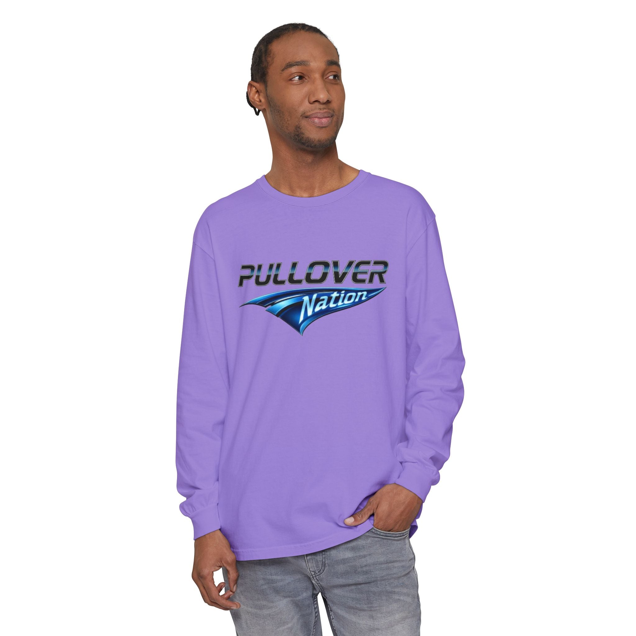 Long Sleeve T-Shirt with Pullover Nation Logo