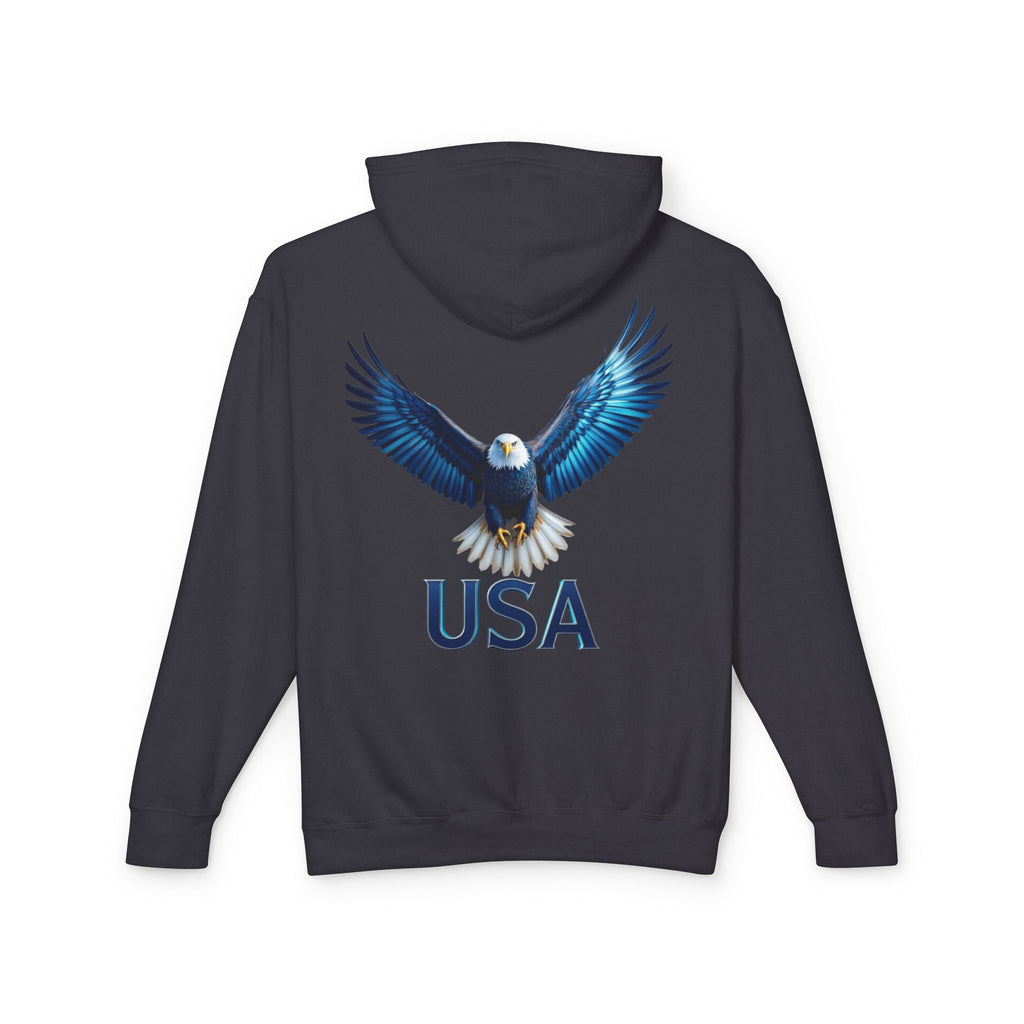 USA Metallic Eagle Hooded Sweatshirt — US Armed Forces Tribute
