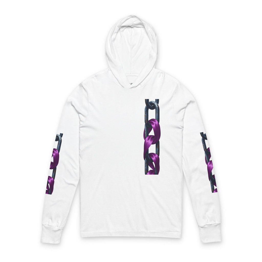 Domestic Violence Awareness Chain & Ribbon Hooded Tee