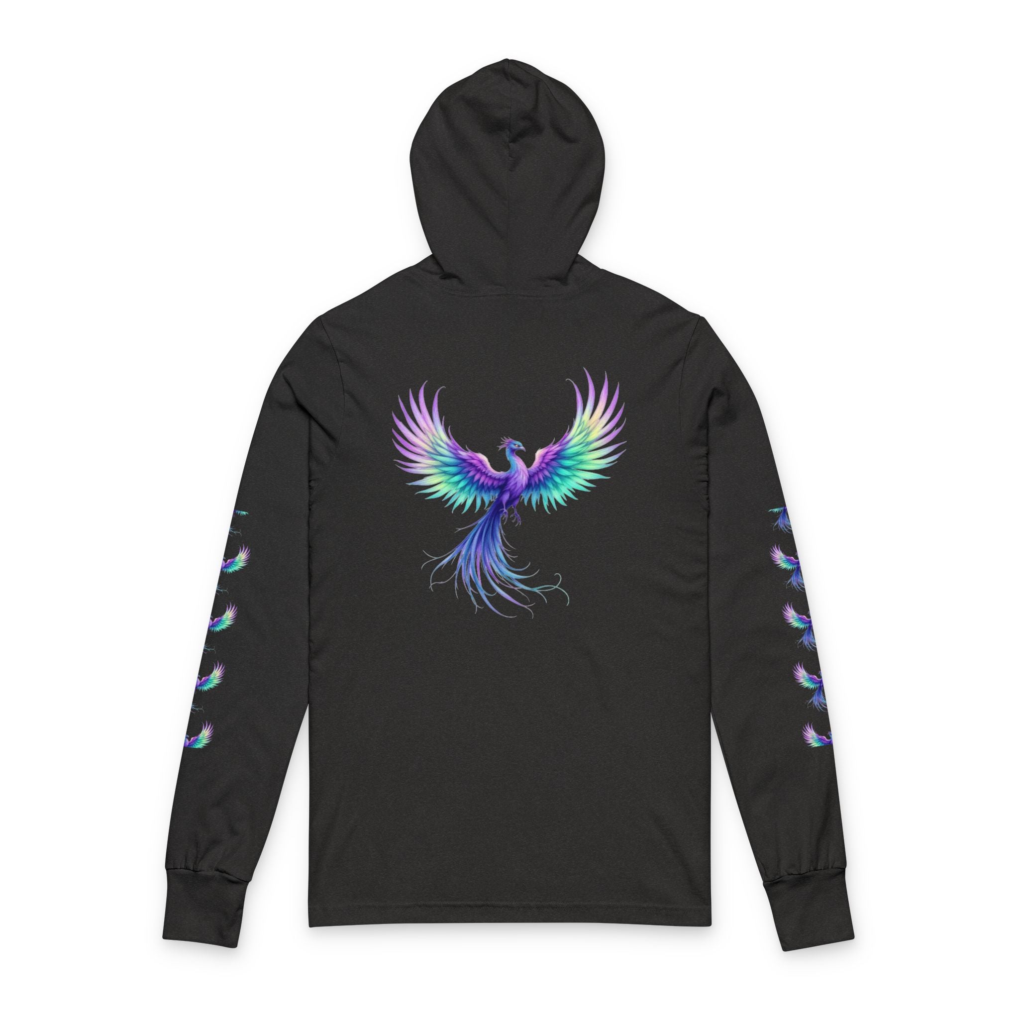 Phoenix Rising Long Sleeve Tee — "Rise From the Ashes" Hooded Pullover