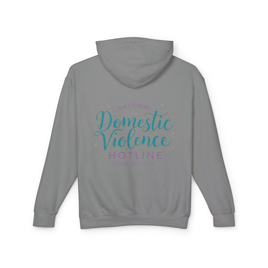 Domestic Violence Hotline Hoodie — National Support Sweatshirt with 1-800-799-7233