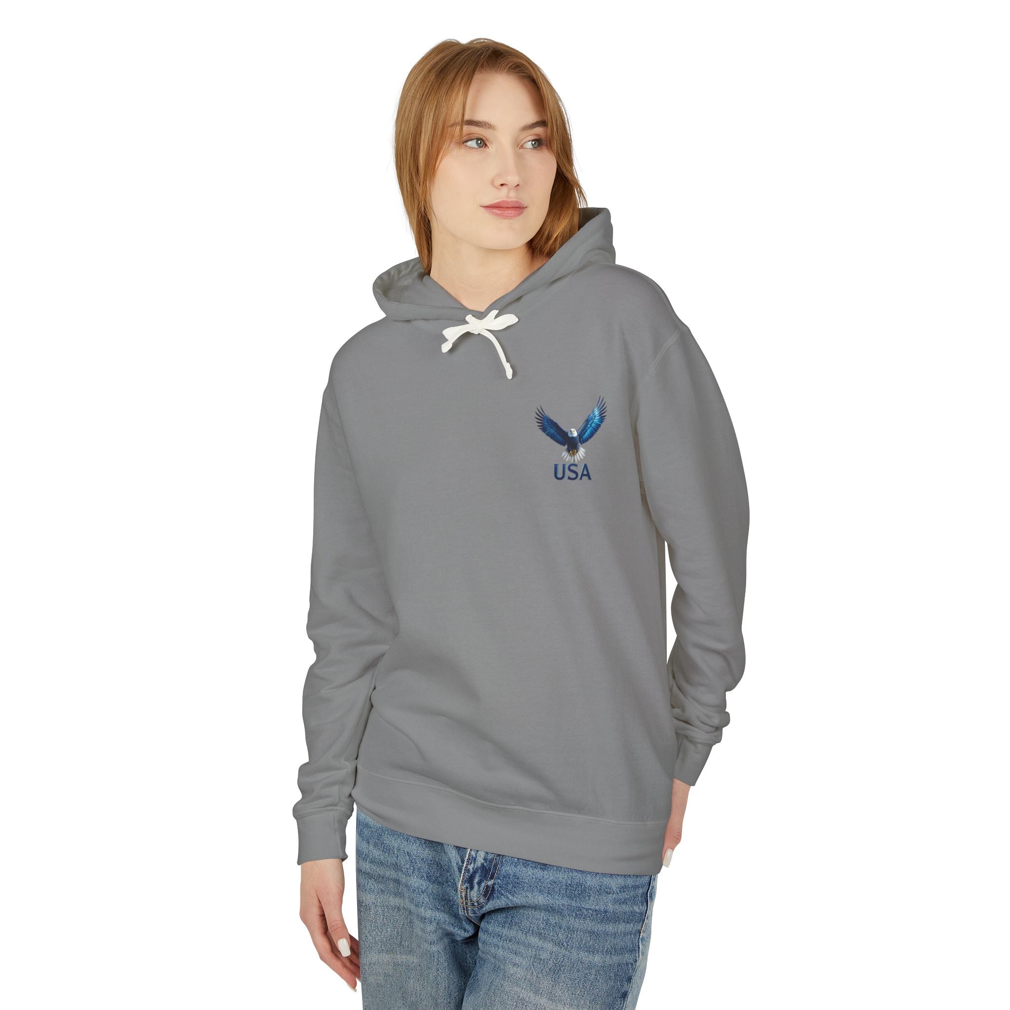 USA Metallic Eagle Hooded Sweatshirt — US Armed Forces Tribute