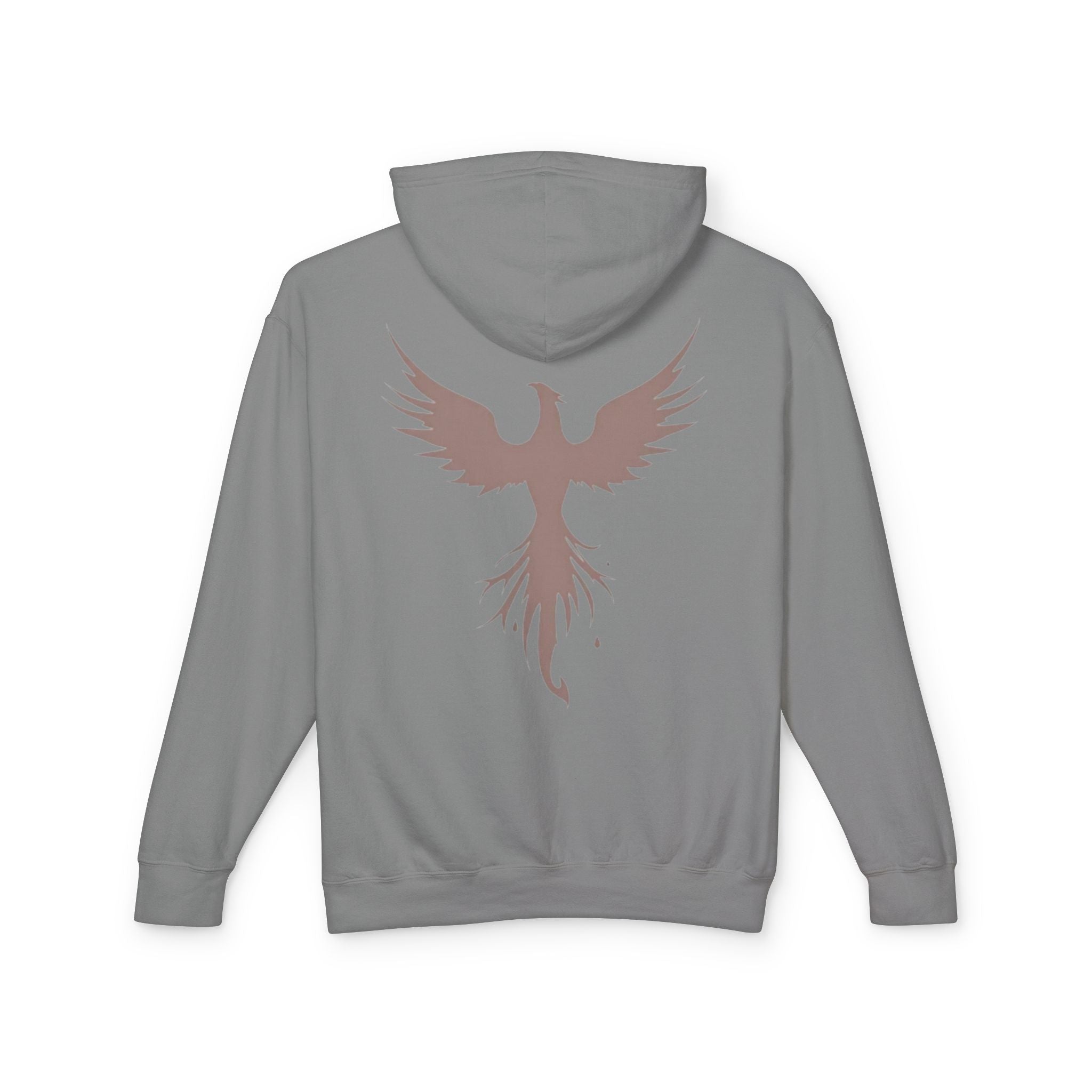 Phoenix Graphic Hoodie — Minimal Rising Phoenix Back Print