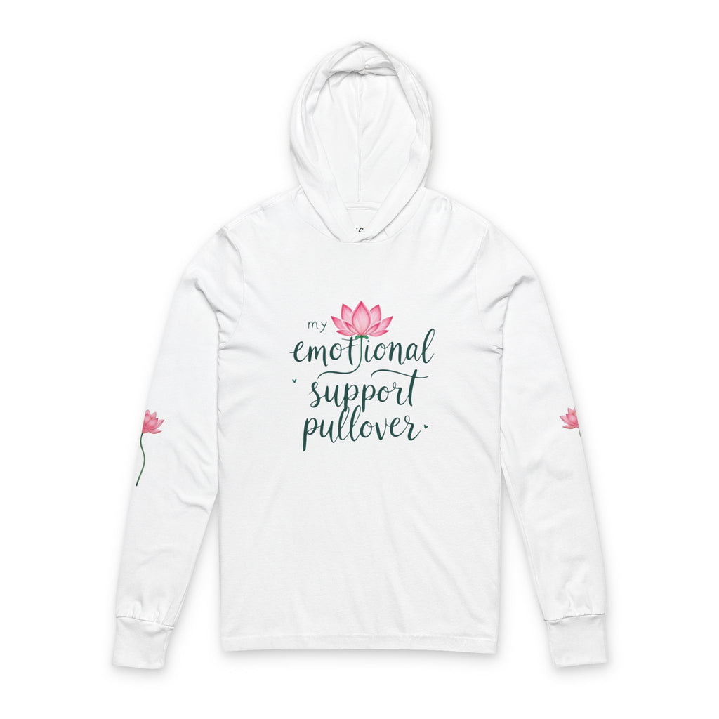Emotional Support Pullover Hoodie — Lotus Flower Design