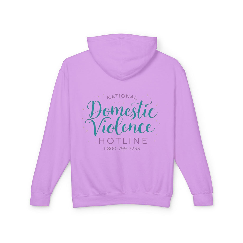 Domestic Violence Hotline Hoodie — National Support Sweatshirt with 1-800-799-7233