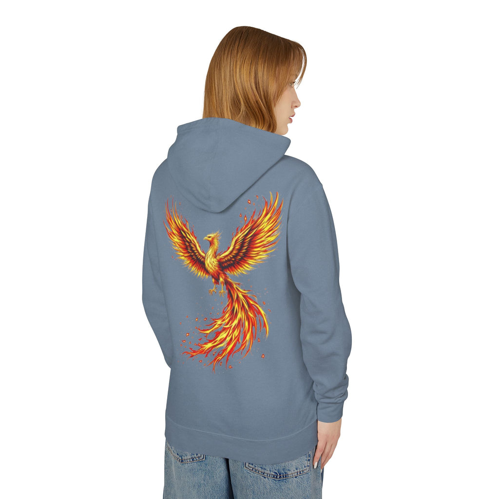 Phoenix Survivor Hoodie — Red Fiery Phoenix Design