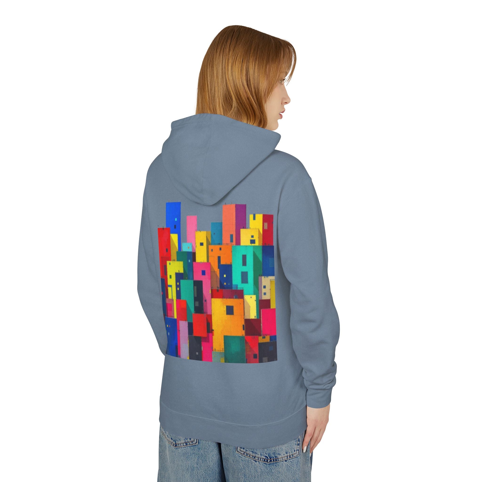 Awareness Block Design Hoodie — Lightweight Hooded Sweatshirt for Causes