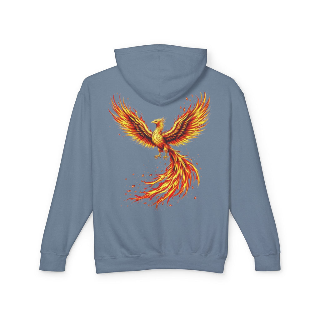 Phoenix Survivor Hoodie — Red Fiery Phoenix Design