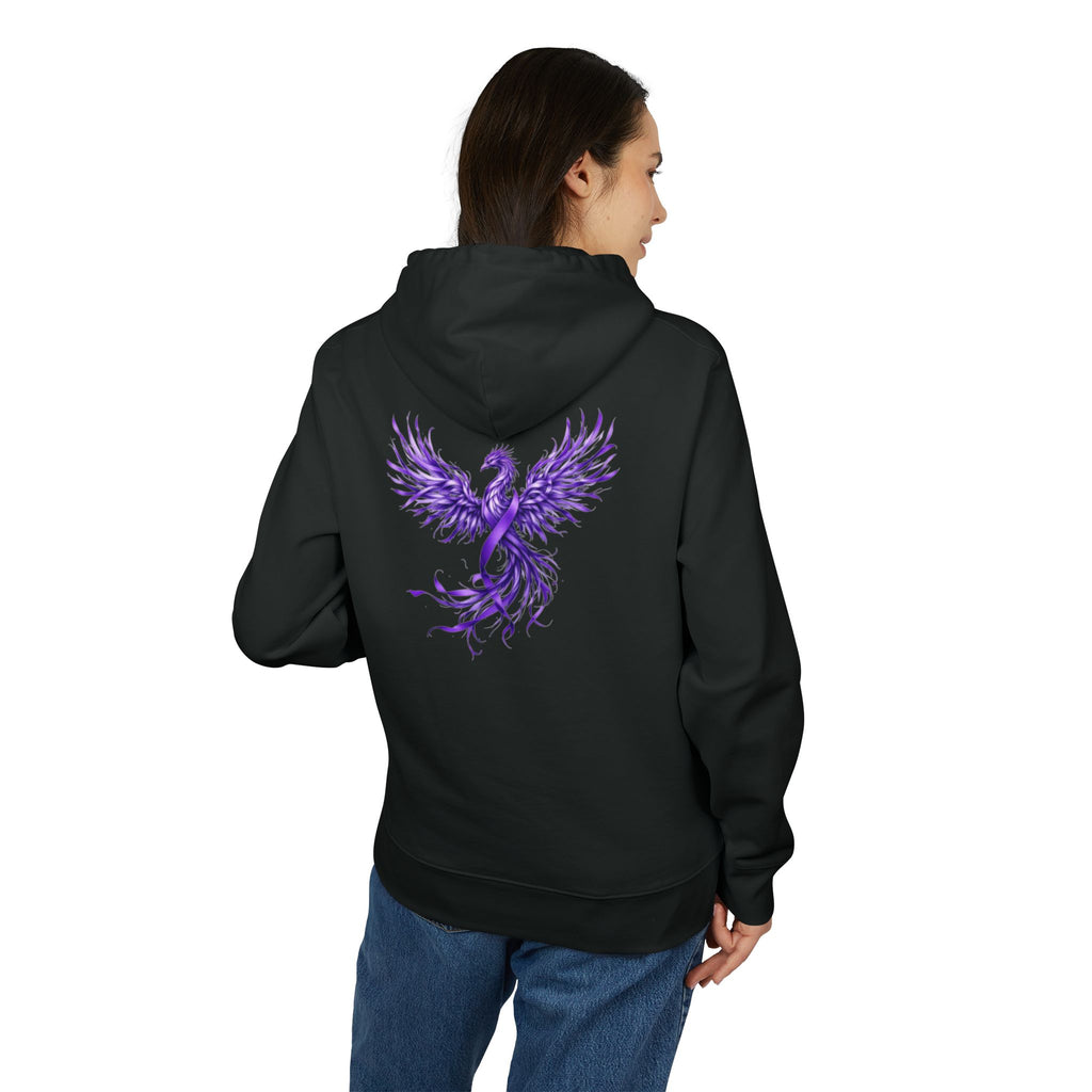 Purple Phoenix Hoodie — Domestic Violence Awareness Ribbon