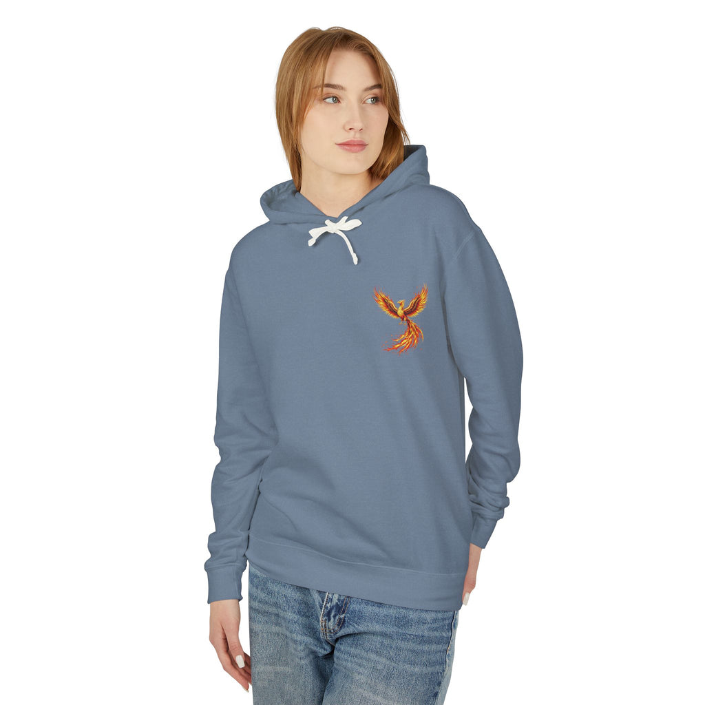 Phoenix Survivor Hoodie — Red Fiery Phoenix Design