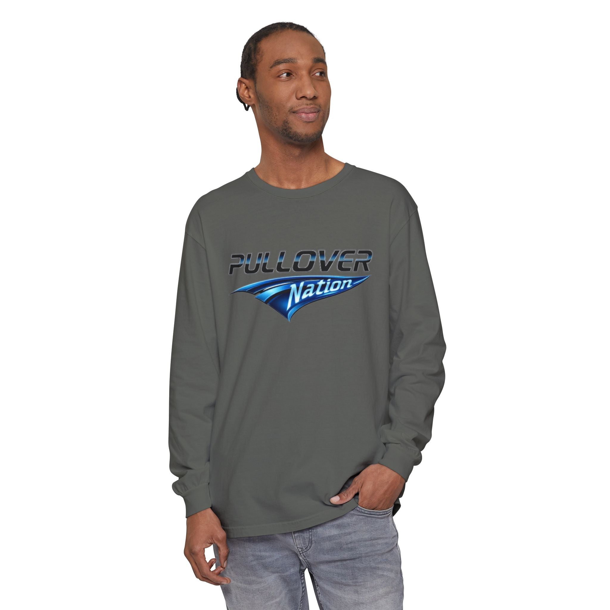 Long Sleeve T-Shirt with Pullover Nation Logo