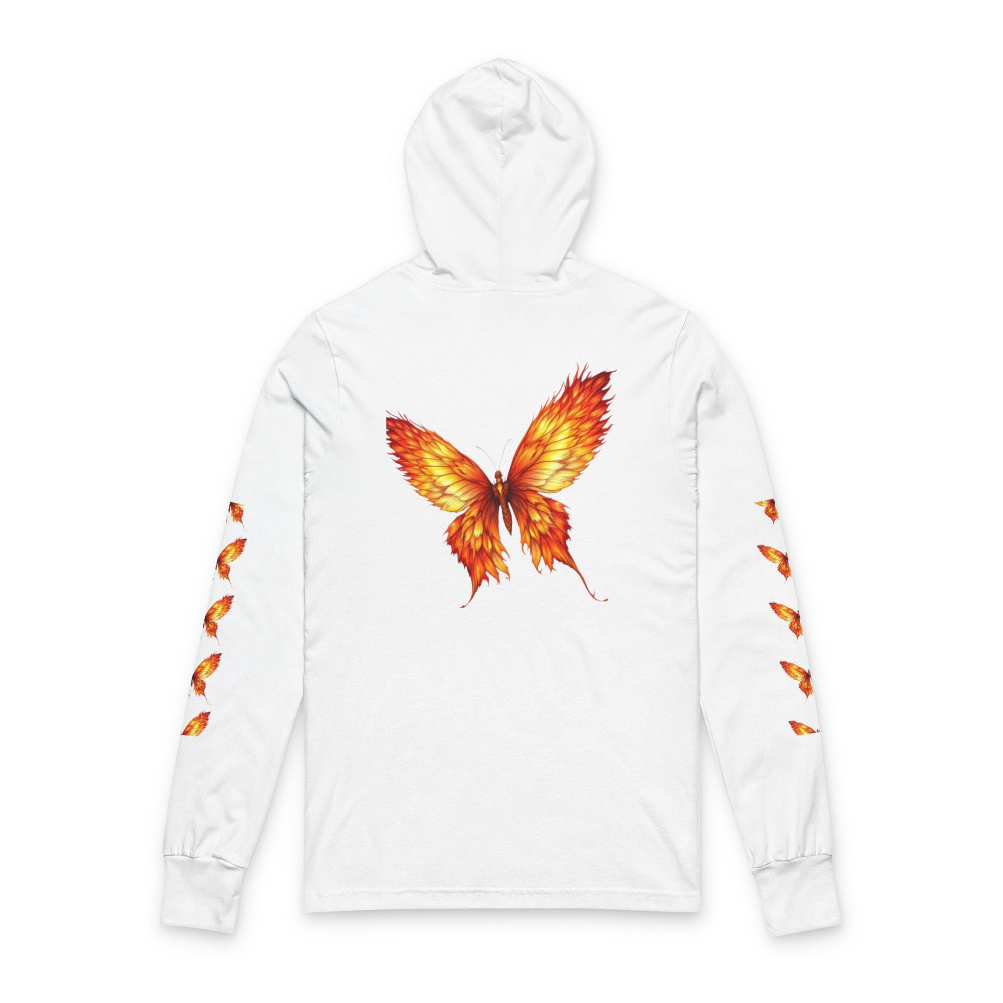 Rise Above Butterfly Effect Hooded Long Sleeve Tee