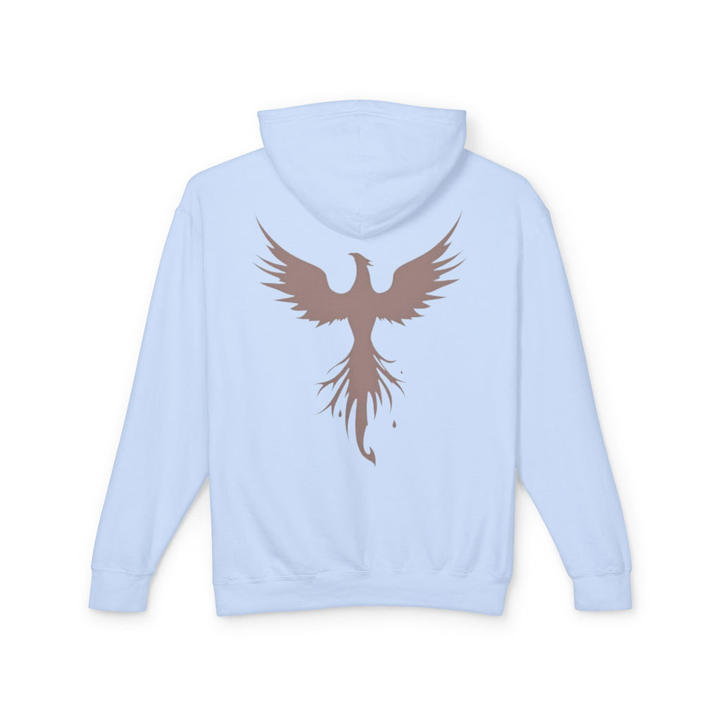 Phoenix Graphic Hoodie — Minimal Rising Phoenix Back Print
