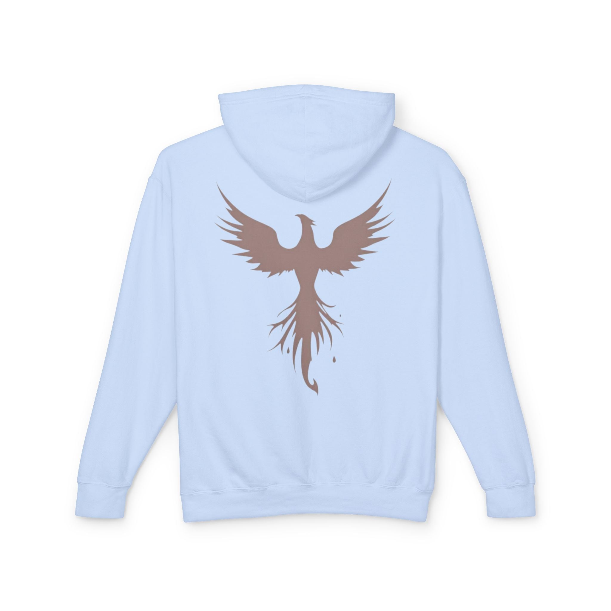 Phoenix Graphic Hoodie — Minimal Rising Phoenix Back Print
