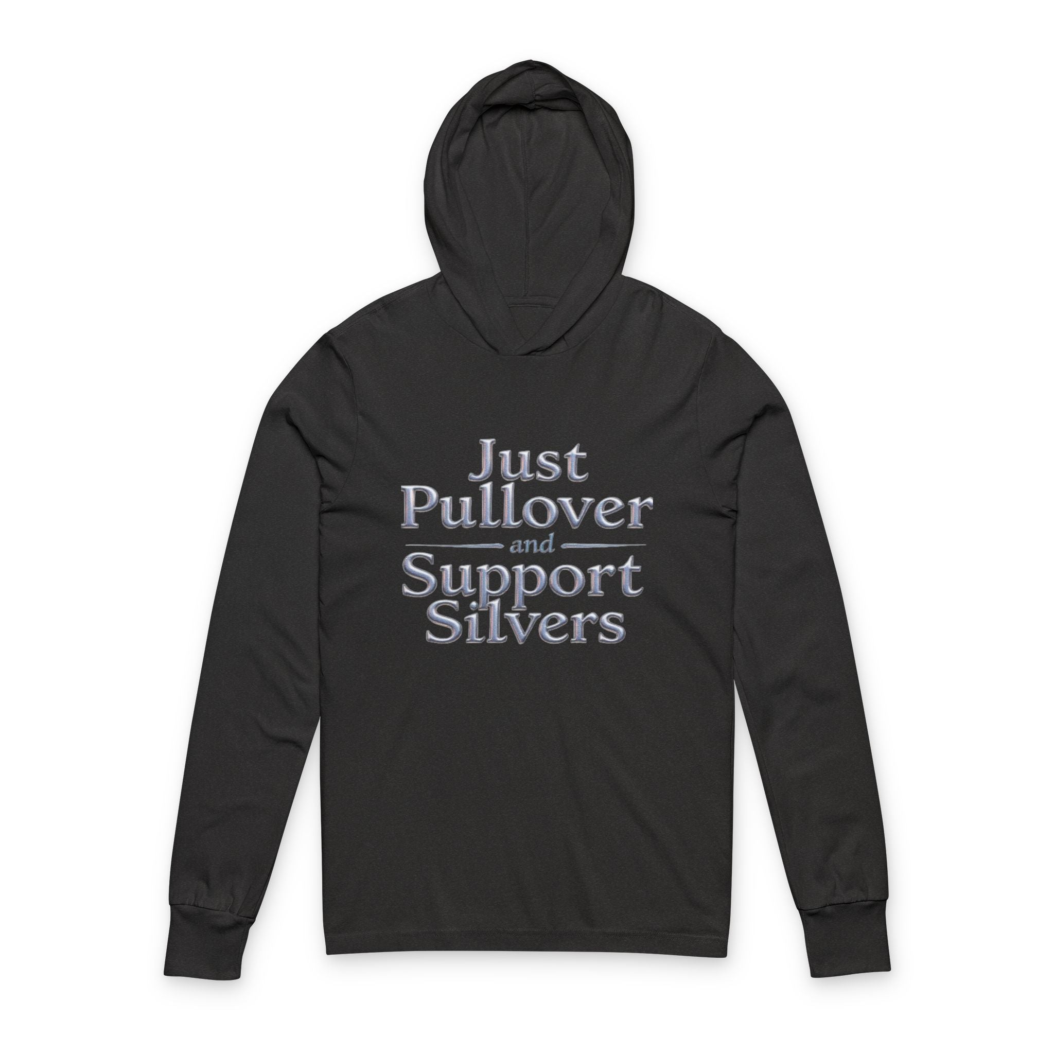 Support a Silver Hooded Tee — Pullover for Silvers Project (100% Proceeds to Seniors)