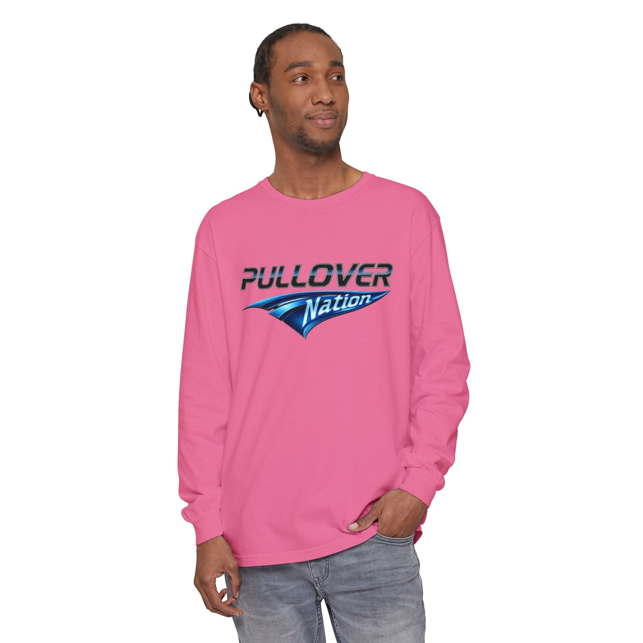 Long Sleeve T-Shirt with Pullover Nation Logo