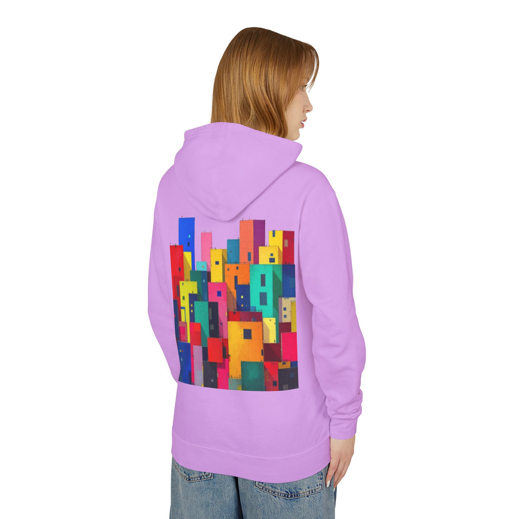 Awareness Block Design Hoodie — Lightweight Hooded Sweatshirt for Causes