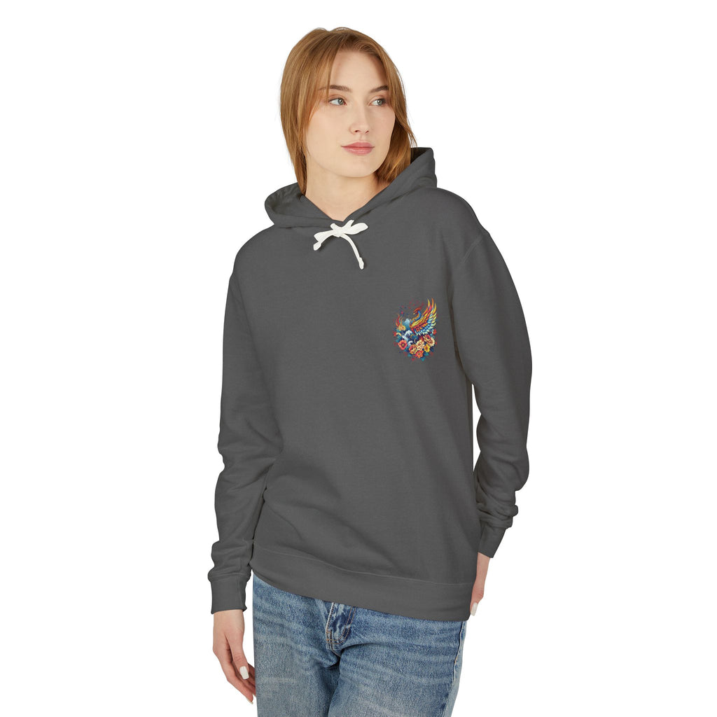 Phoenix Floral Hoodie for Strength and Survivors