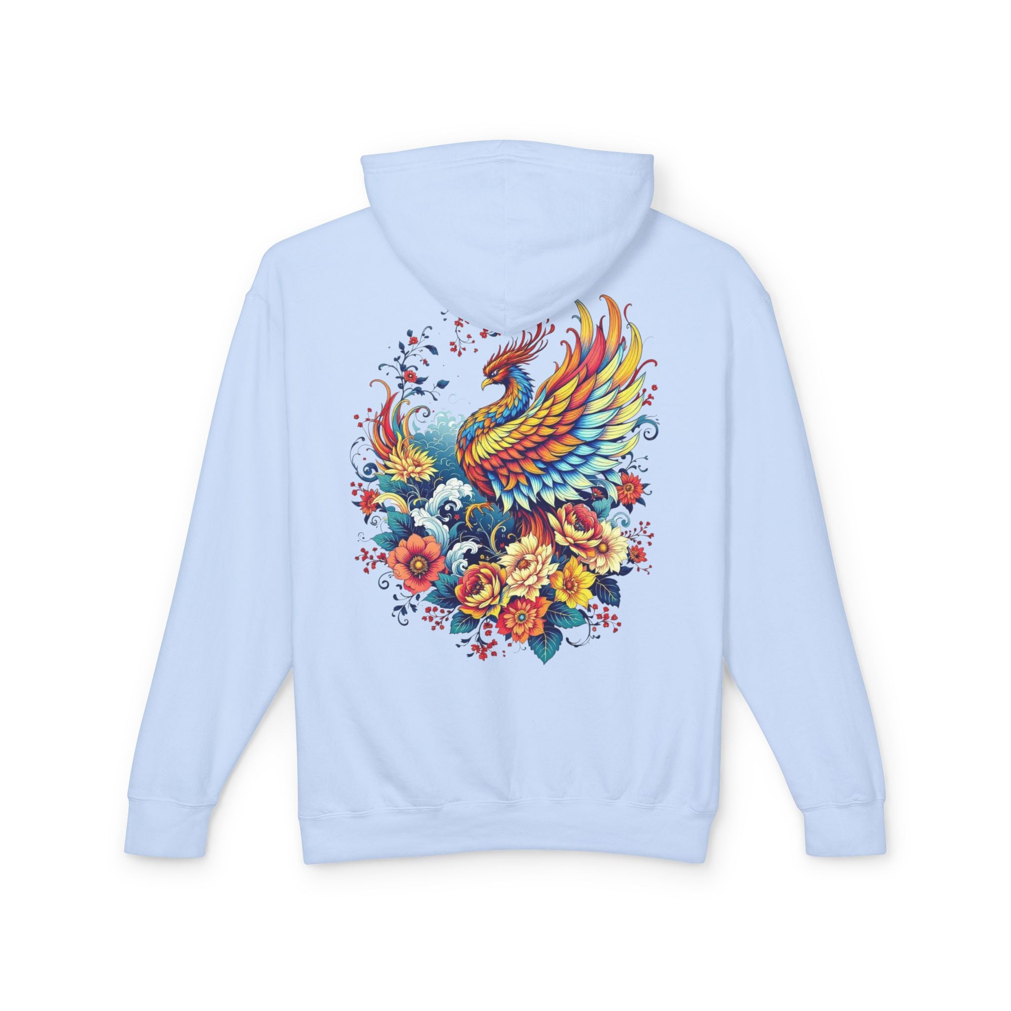 Phoenix Floral Hoodie for Strength and Survivors