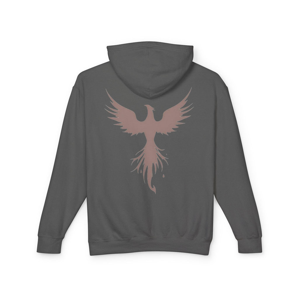 Phoenix Graphic Hoodie — Minimal Rising Phoenix Back Print