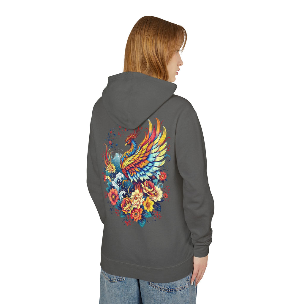 Phoenix Floral Hoodie for Strength and Survivors