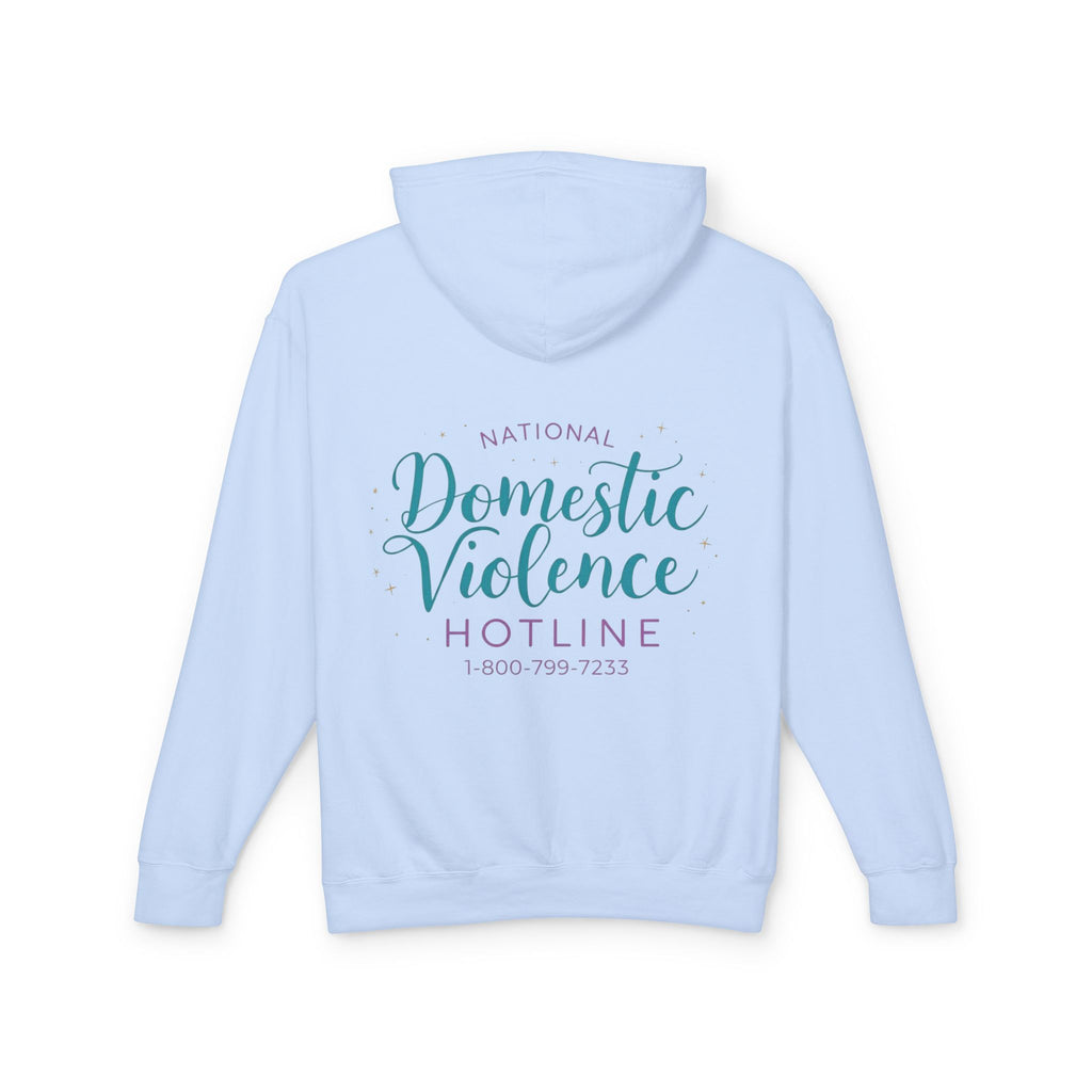 Domestic Violence Hotline Hoodie — National Support Sweatshirt with 1-800-799-7233