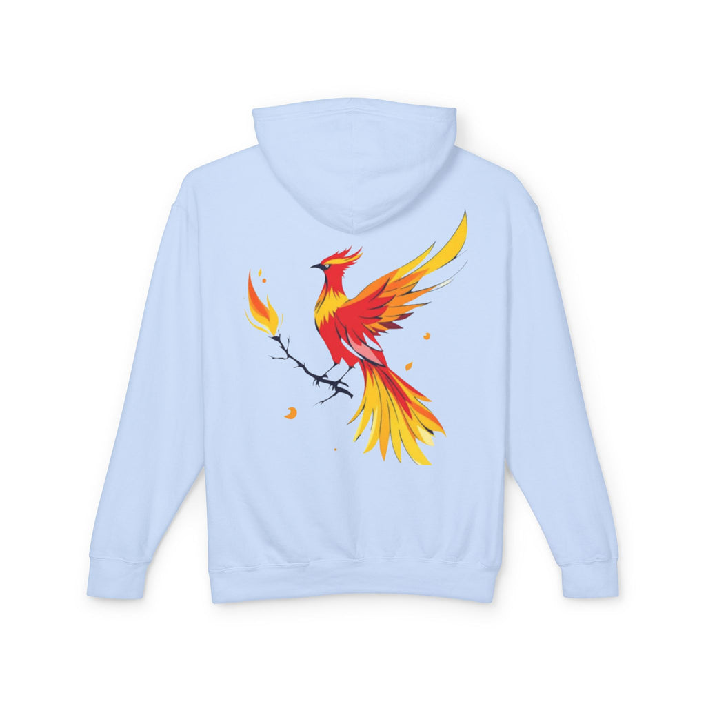 Phoenix Hoodie — Fiery Mythical Bird Lightweight Hooded Sweatshirt