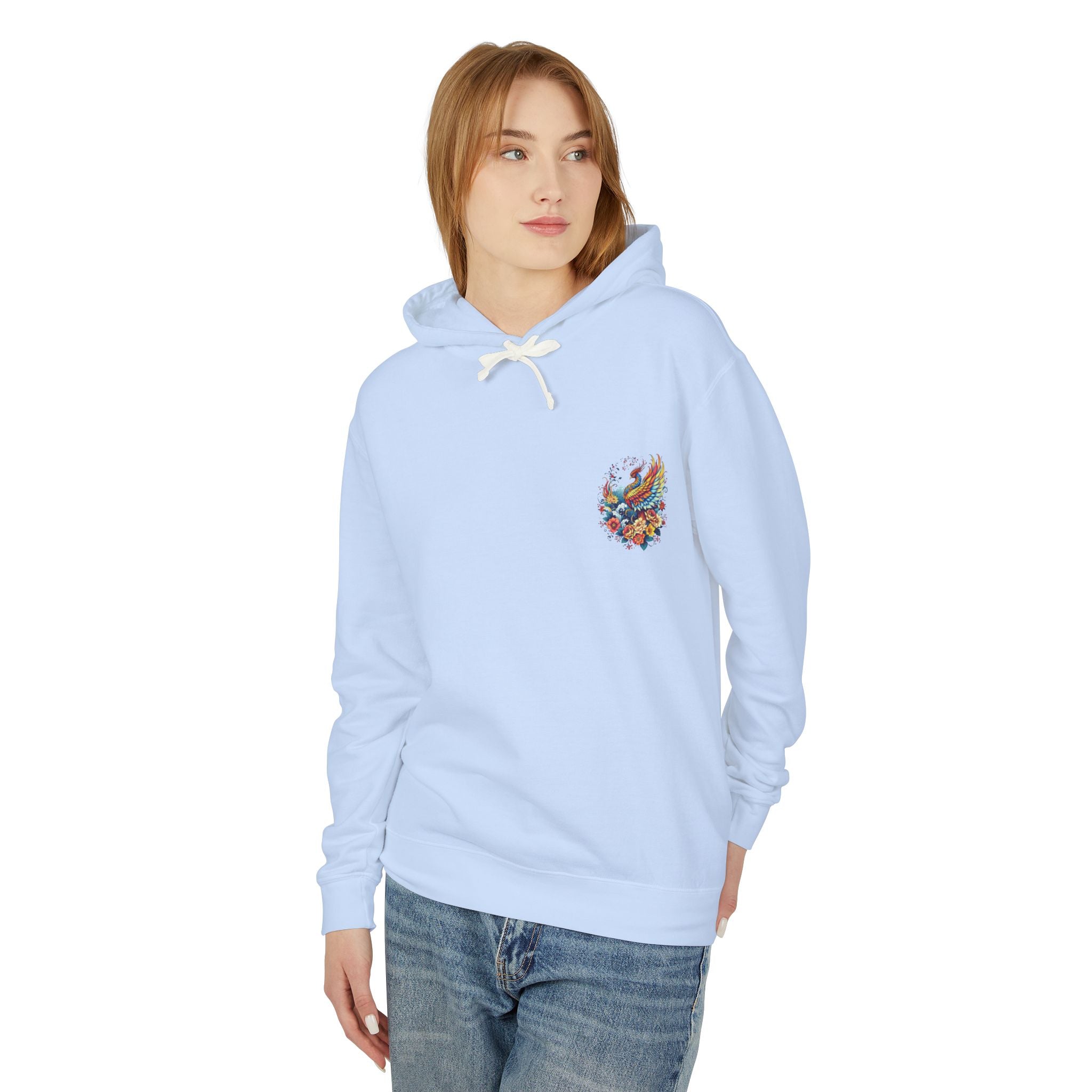 Phoenix Floral Hoodie for Strength and Survivors