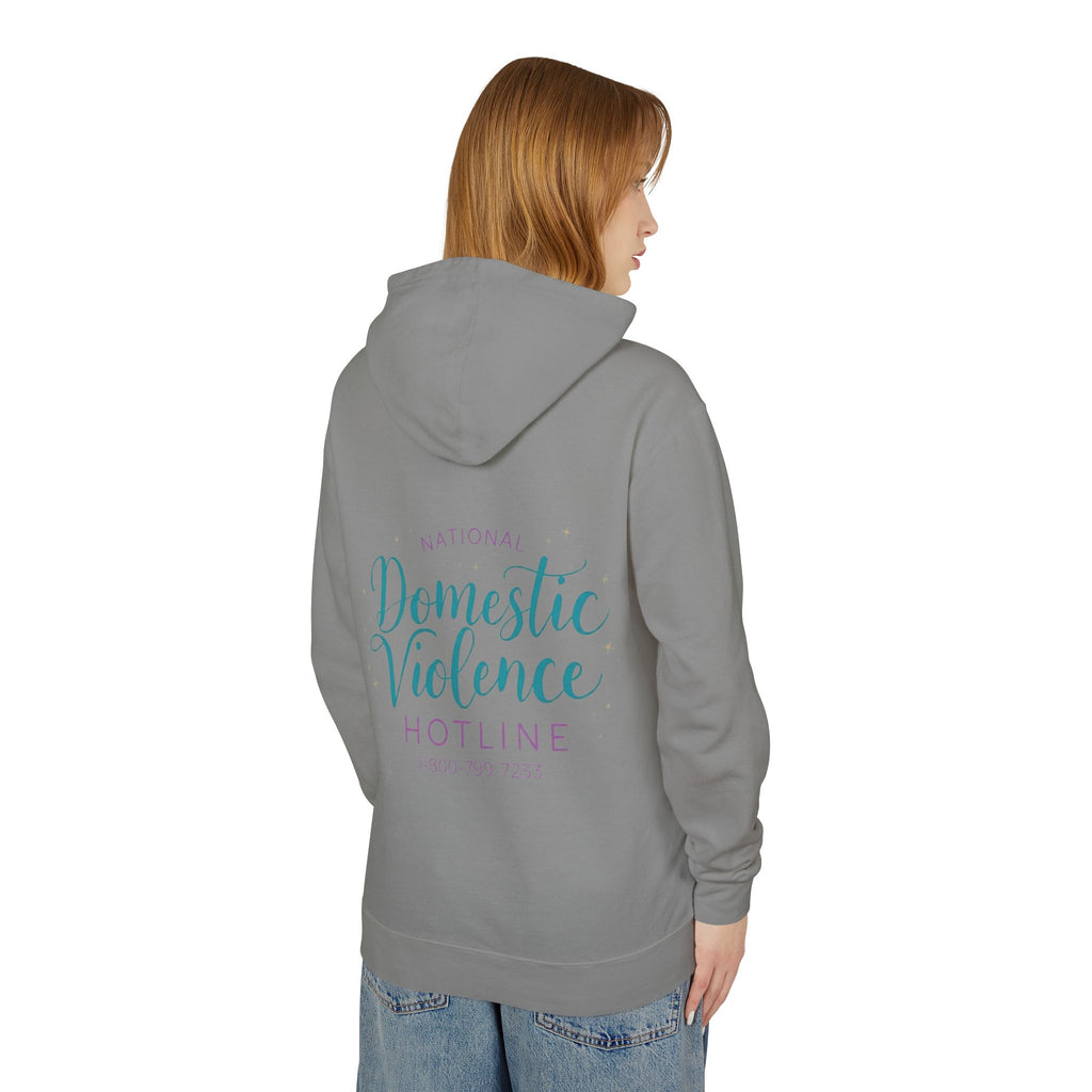 Domestic Violence Hotline Hoodie — National Support Sweatshirt with 1-800-799-7233
