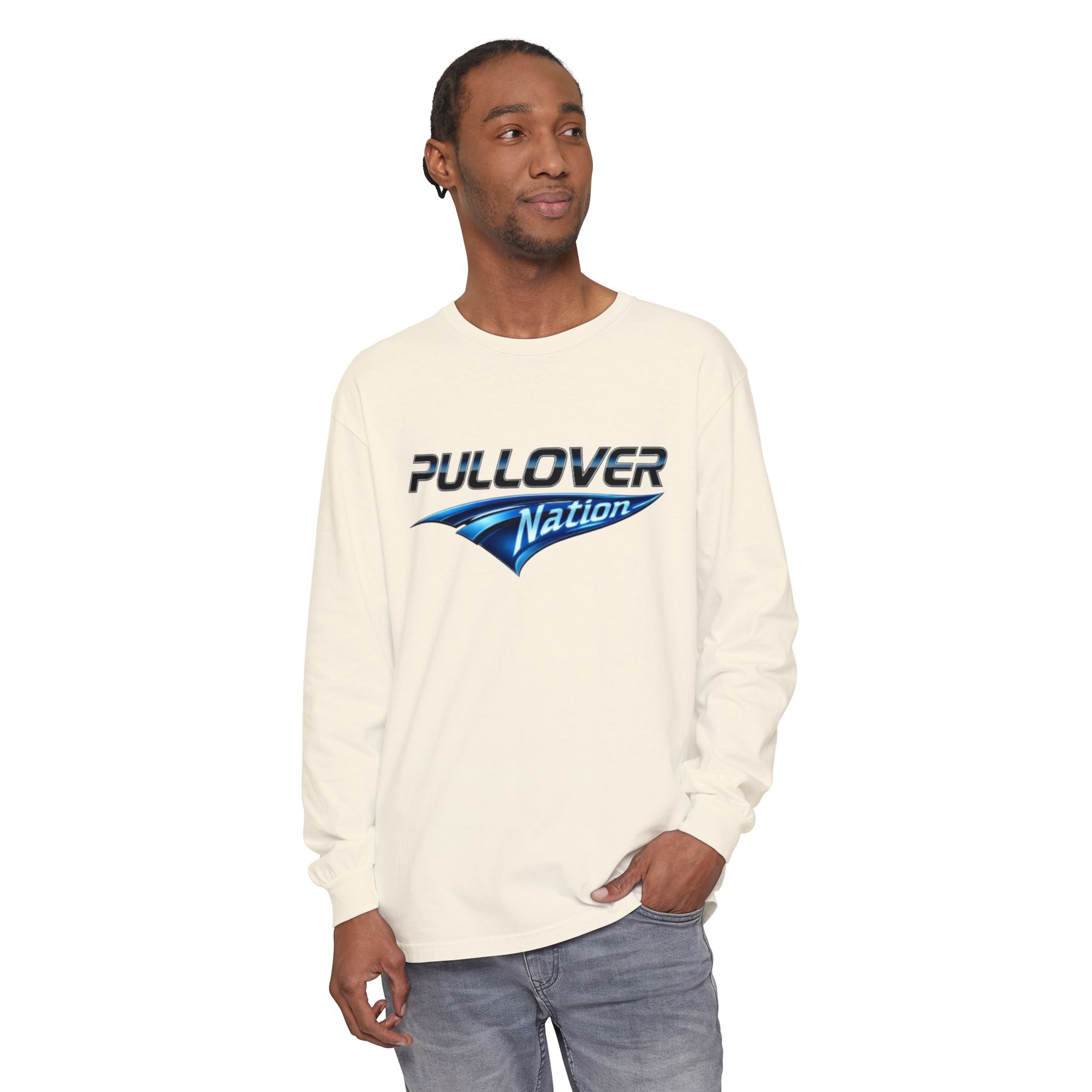 Long Sleeve T-Shirt with Pullover Nation Logo