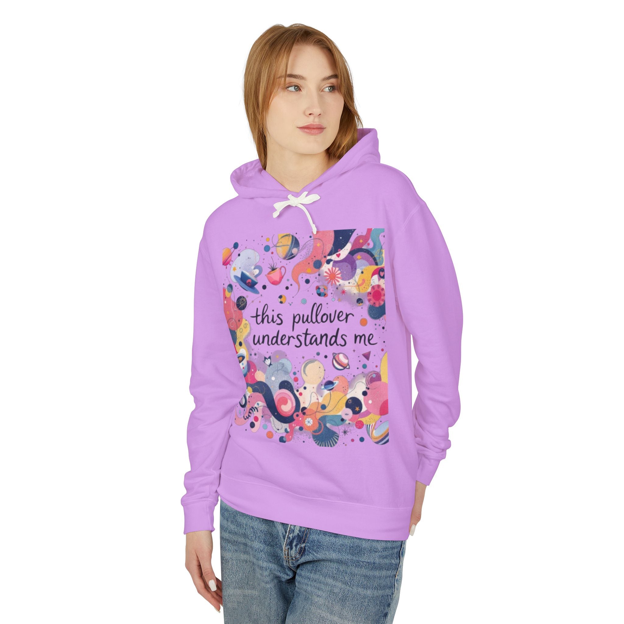"This Pullover Understands Me" Lightweight Hoodie — Funny Cozy Hooded Sweatshirt