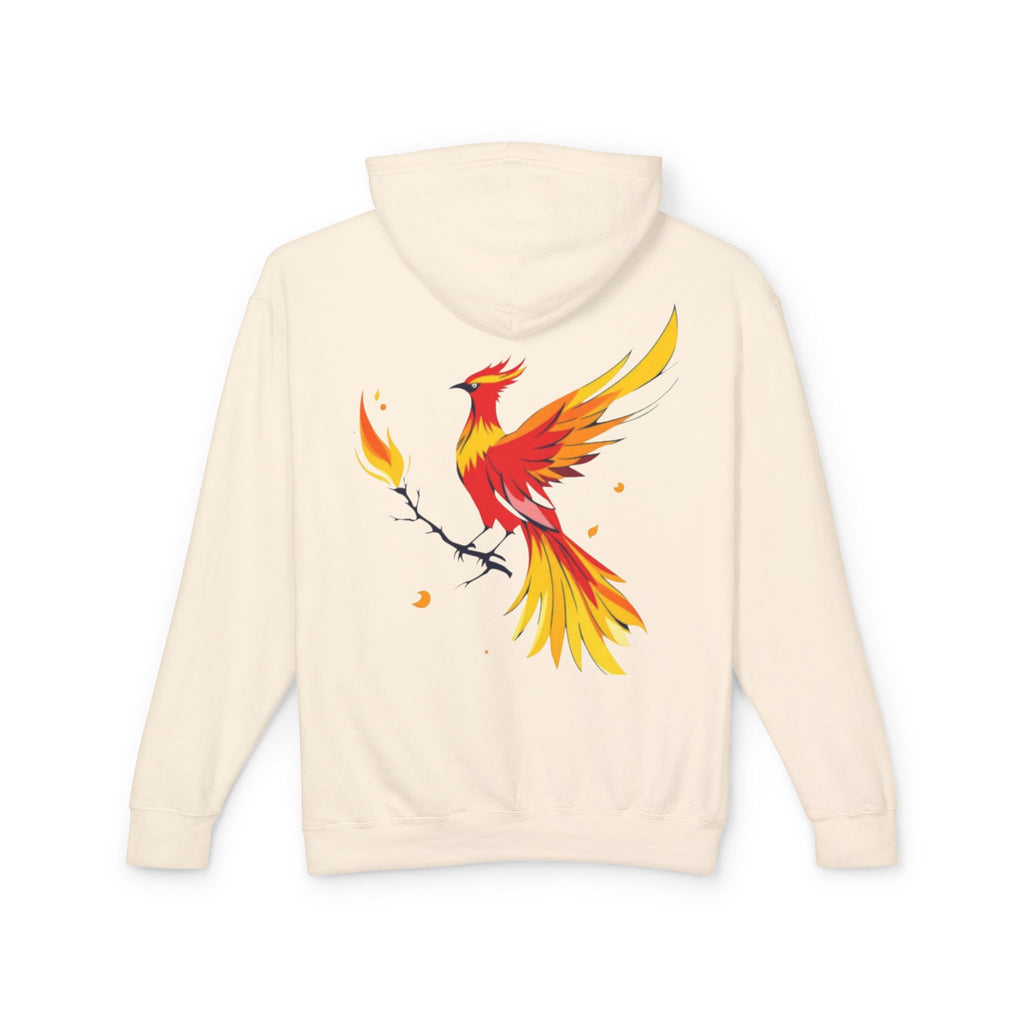 Phoenix Hoodie — Fiery Mythical Bird Lightweight Hooded Sweatshirt