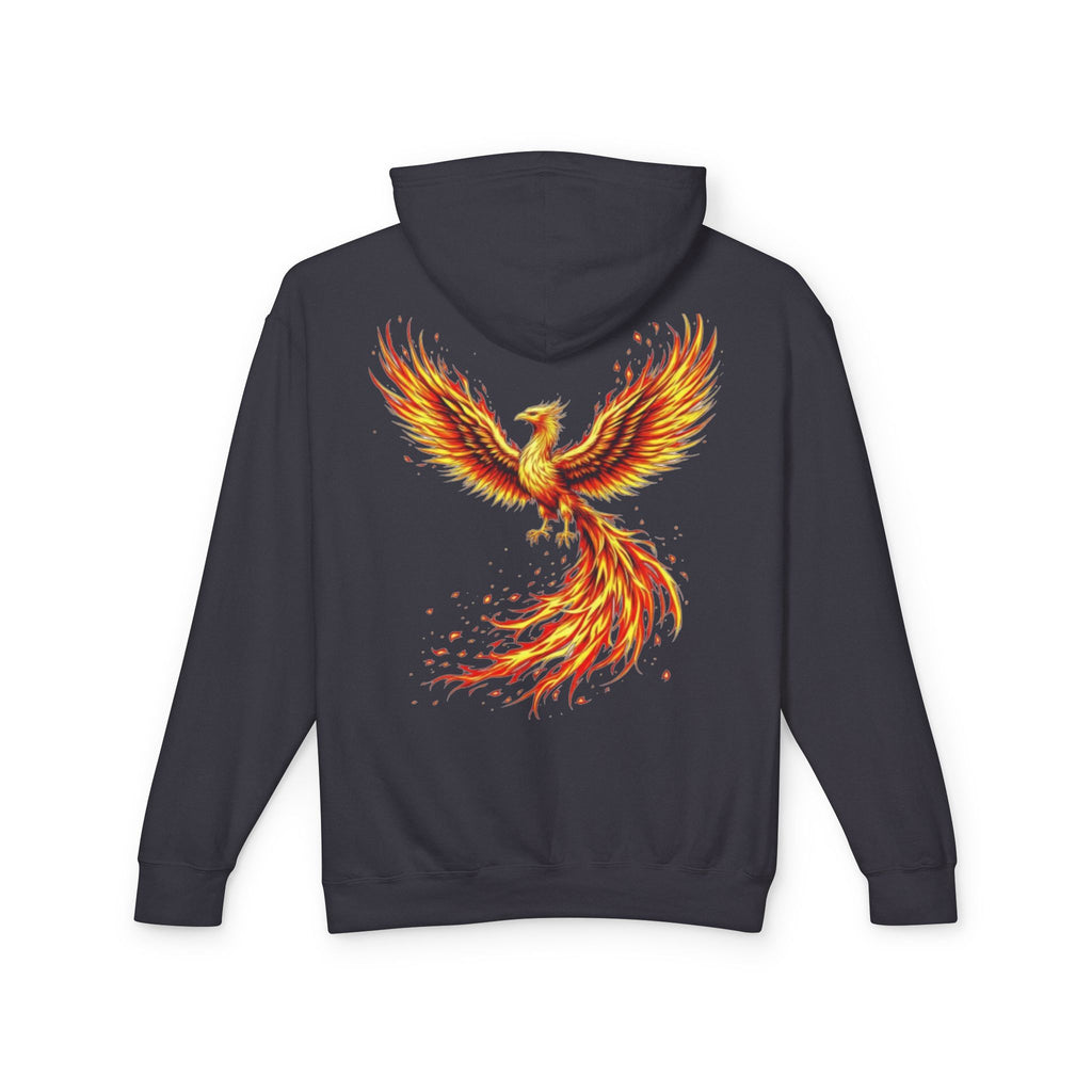 Phoenix Survivor Hoodie — Red Fiery Phoenix Design