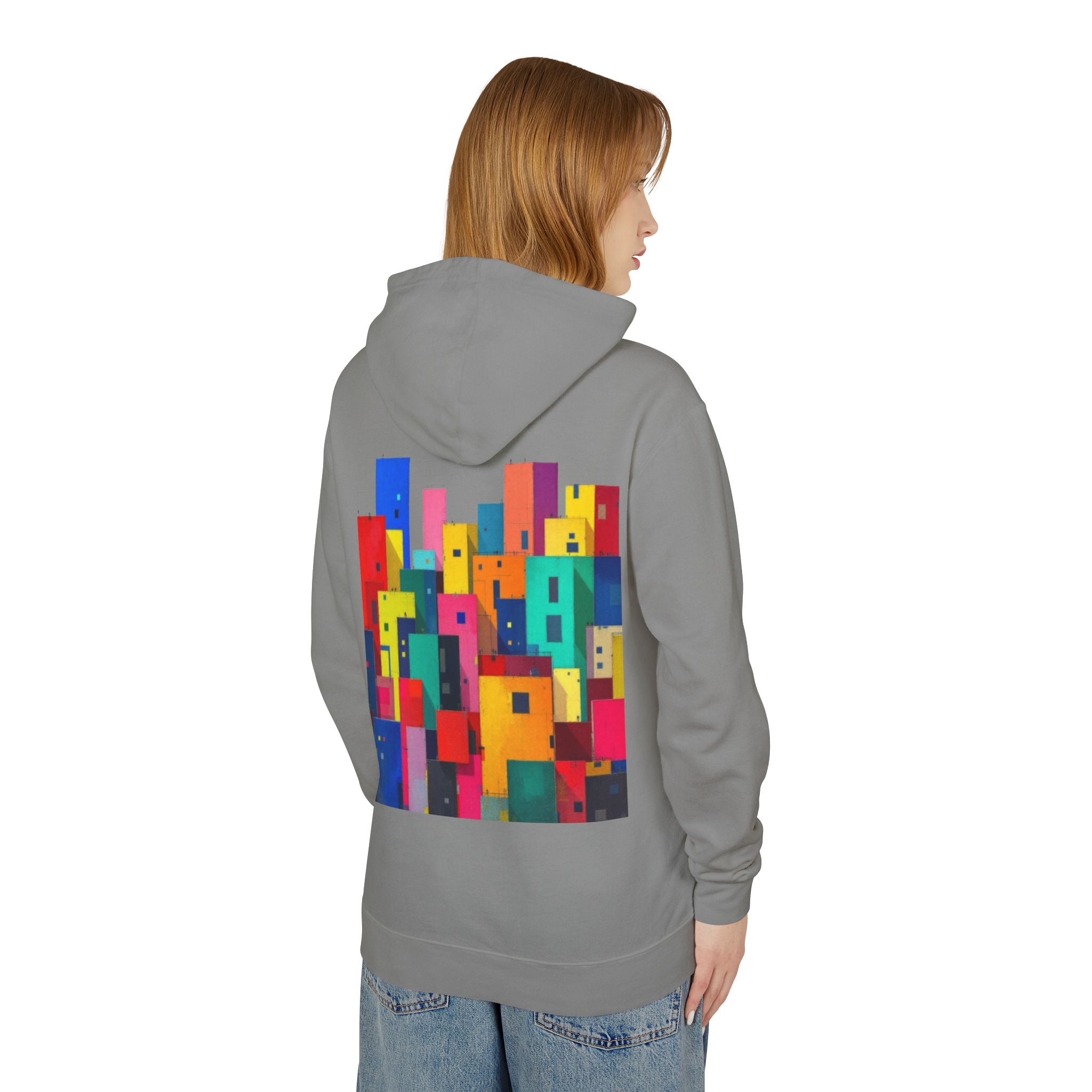 Awareness Block Design Hoodie — Lightweight Hooded Sweatshirt for Causes