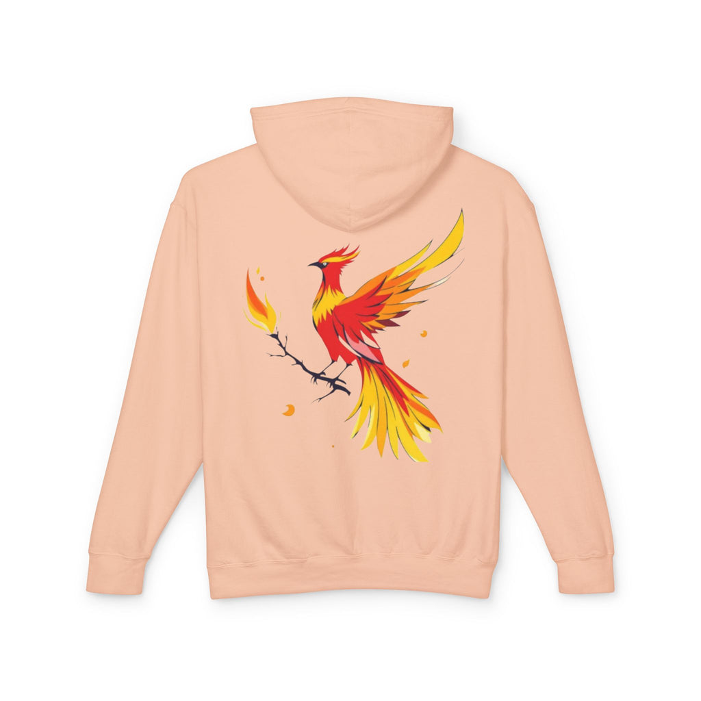 Phoenix Hoodie — Fiery Mythical Bird Lightweight Hooded Sweatshirt