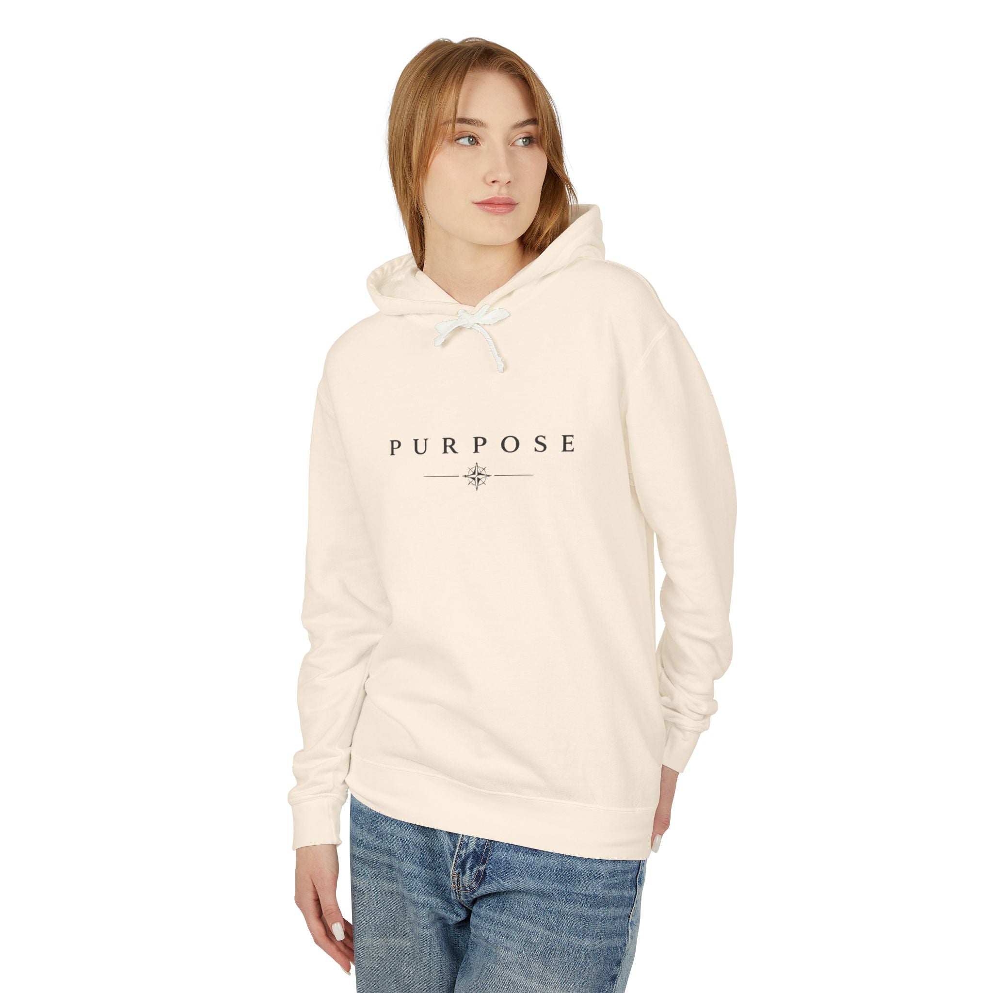 Purpose Minimalist Hoodie — Inspirational Lightweight Pullover