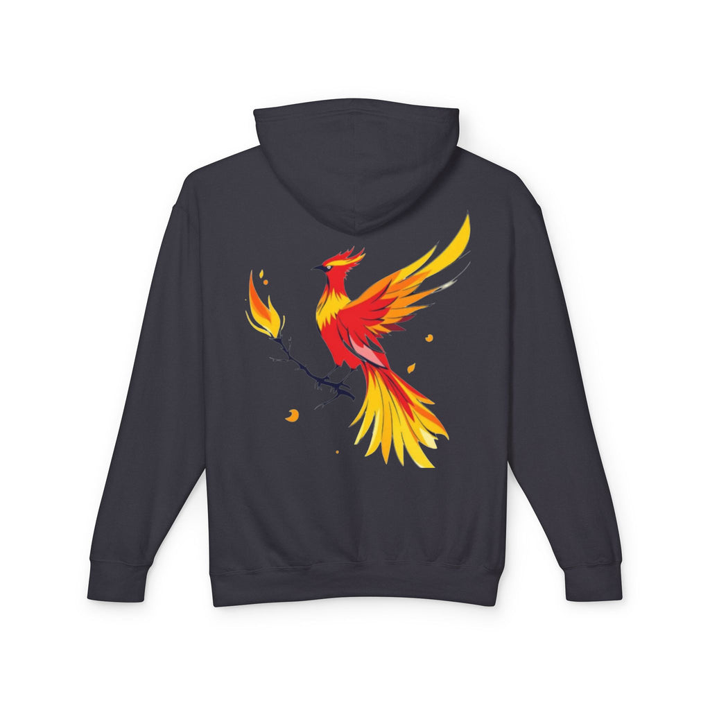 Phoenix Hoodie — Fiery Mythical Bird Lightweight Hooded Sweatshirt