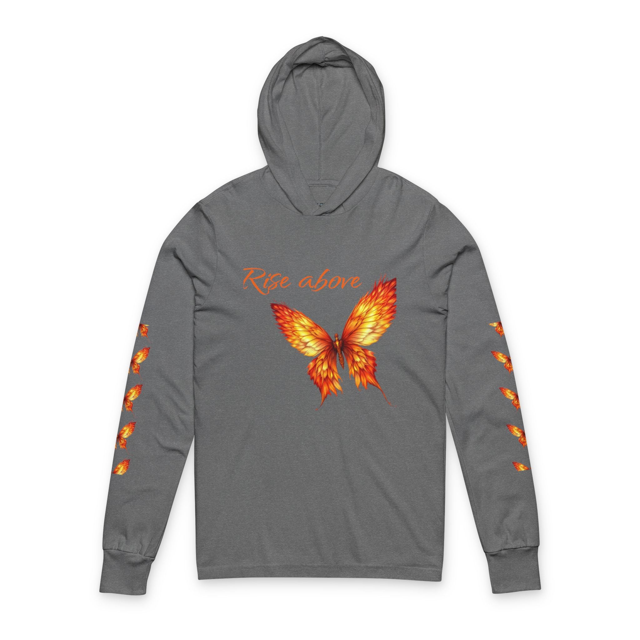 Rise Above Butterfly Effect Hooded Long Sleeve Tee