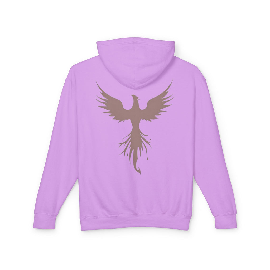 Phoenix Graphic Hoodie — Minimal Rising Phoenix Back Print