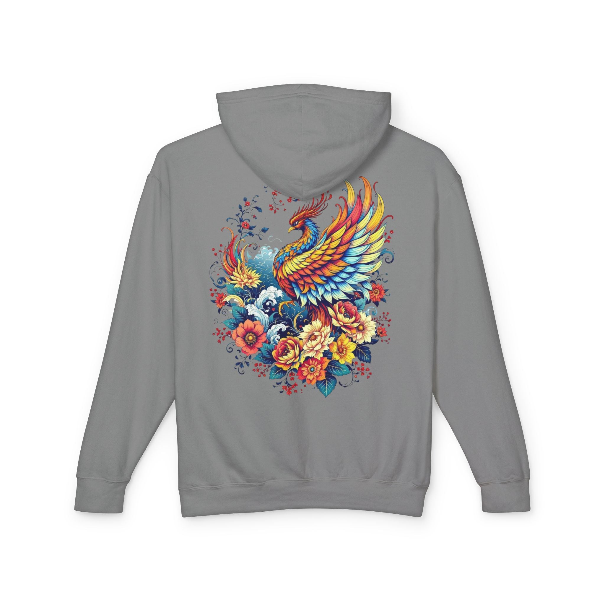 Phoenix Floral Hoodie for Strength and Survivors