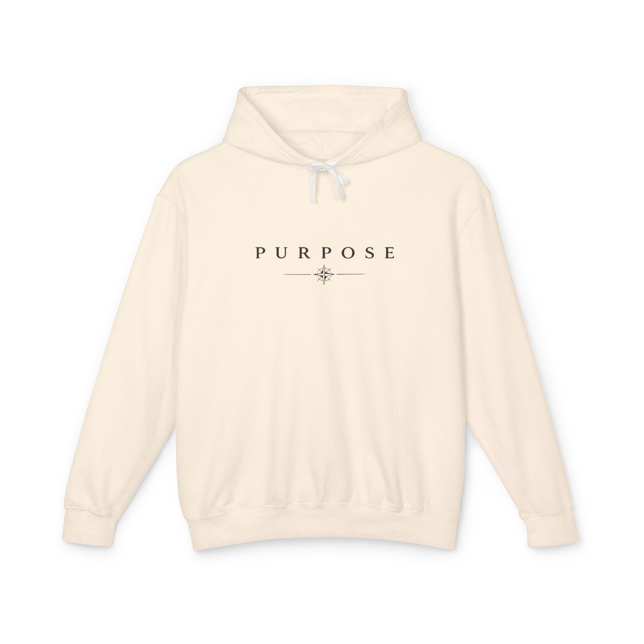 Purpose Minimalist Hoodie — Inspirational Lightweight Pullover